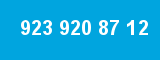 923 920 87 12 923 920 87 12